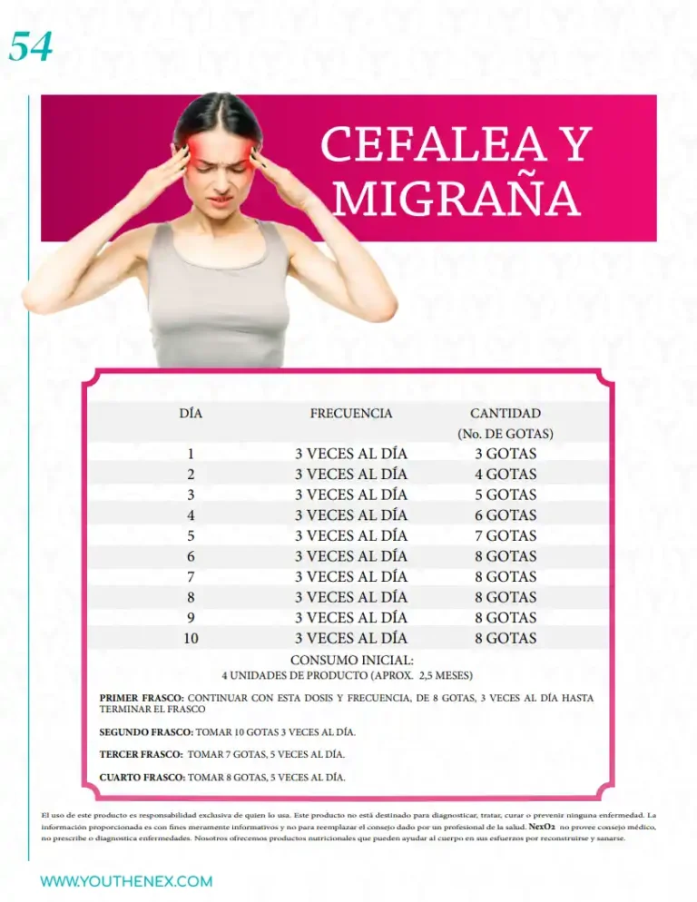 Programa de oxigenación con Nexo2 para migrañas y cefaleas