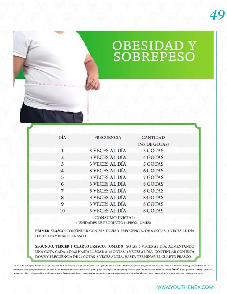 Programa de oxigenación con Nexo2 para obesidad y sobrepeso