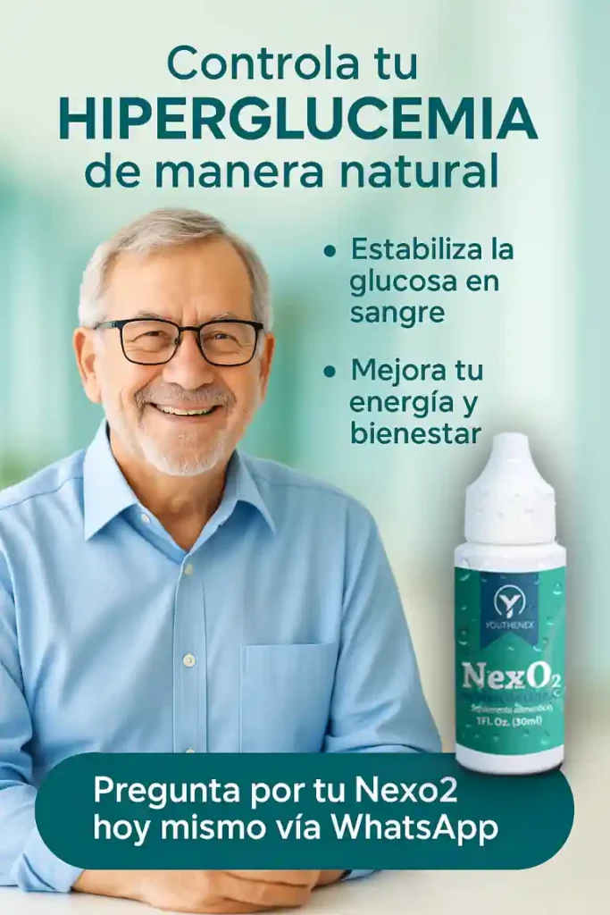 Regula tu glucosa de forma natural con oxígeno líquido celular