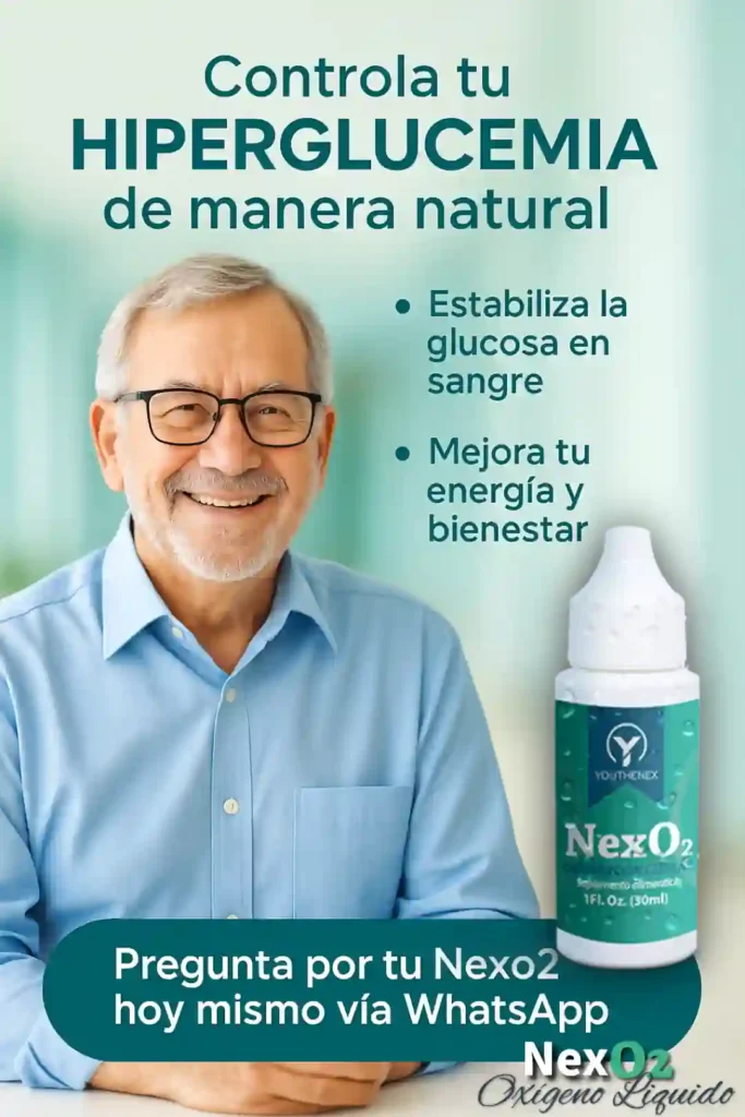 Regula tu glucosa de forma natural con oxígeno líquido celular